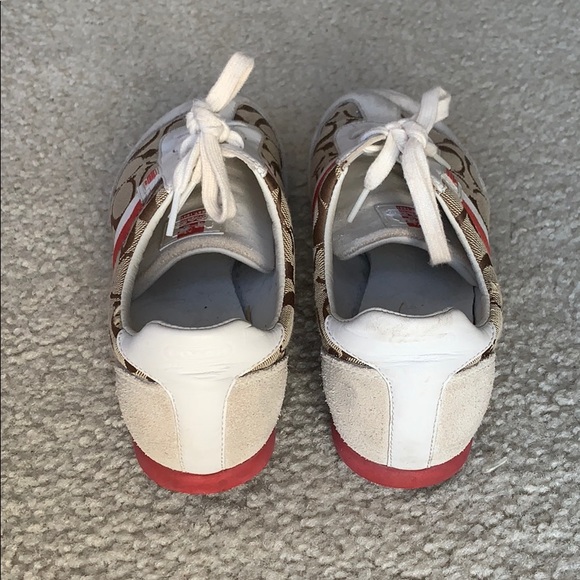 USED COACH SNEAKERS SZ 9 1/2 - Picture 3 of 4